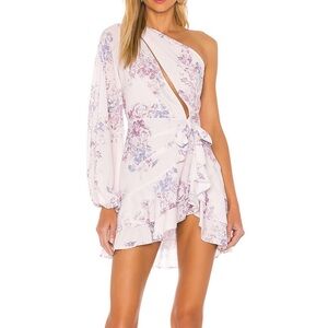 Revolve Sunny Mini Dress in Lilac Floral Michael Costello Size Small
